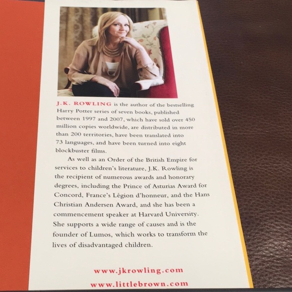 NWT, Hardcover book,JK Rowling, Adult book, Not Harry Potter. - Picture 4 of 7